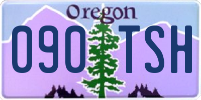 OR license plate 090TSH