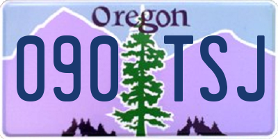 OR license plate 090TSJ