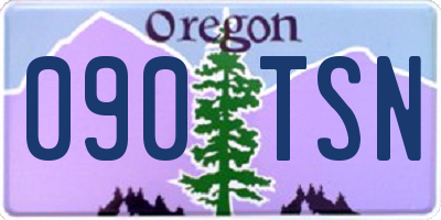 OR license plate 090TSN