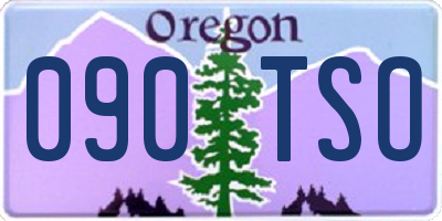 OR license plate 090TSO