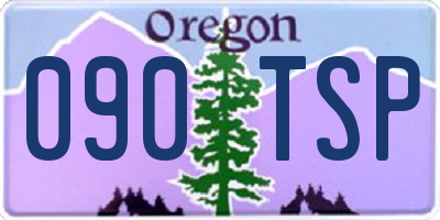 OR license plate 090TSP