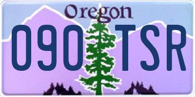 OR license plate 090TSR