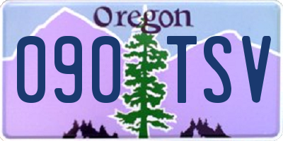 OR license plate 090TSV