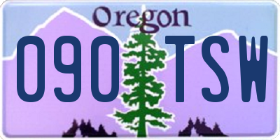 OR license plate 090TSW