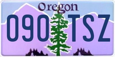 OR license plate 090TSZ