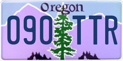 OR license plate 090TTR