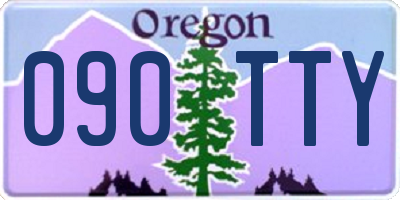 OR license plate 090TTY