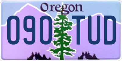 OR license plate 090TUD