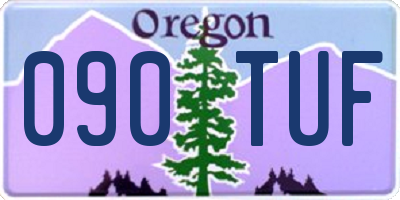 OR license plate 090TUF