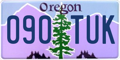OR license plate 090TUK