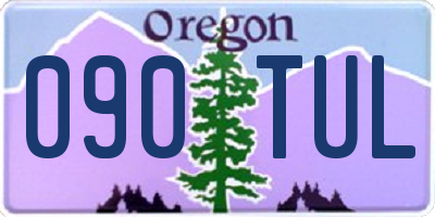 OR license plate 090TUL