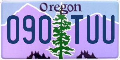 OR license plate 090TUU