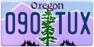 OR license plate 090TUX