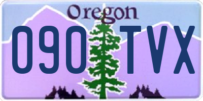 OR license plate 090TVX