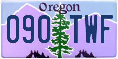 OR license plate 090TWF