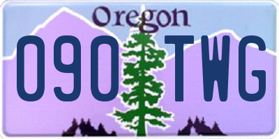 OR license plate 090TWG