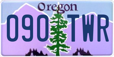 OR license plate 090TWR