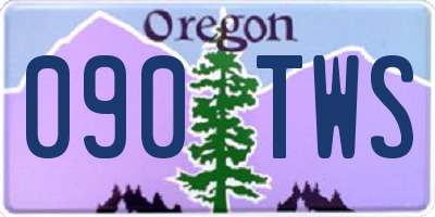 OR license plate 090TWS