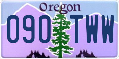 OR license plate 090TWW