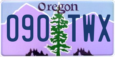 OR license plate 090TWX