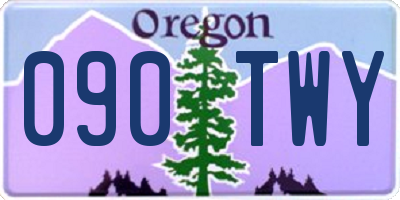 OR license plate 090TWY