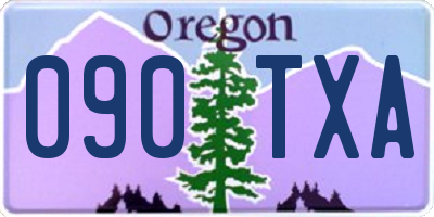 OR license plate 090TXA