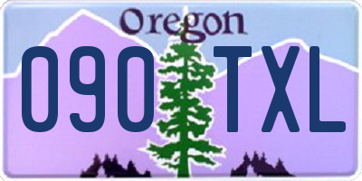 OR license plate 090TXL