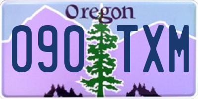 OR license plate 090TXM