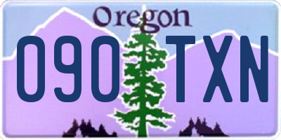 OR license plate 090TXN