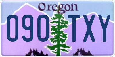 OR license plate 090TXY