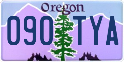 OR license plate 090TYA