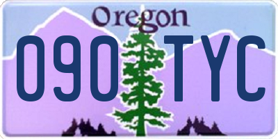 OR license plate 090TYC