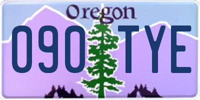 OR license plate 090TYE
