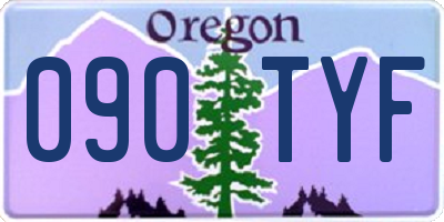 OR license plate 090TYF