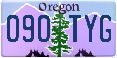OR license plate 090TYG