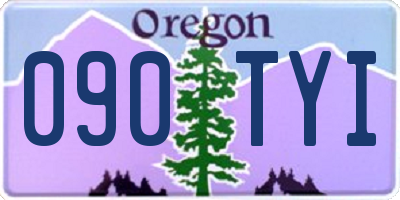 OR license plate 090TYI