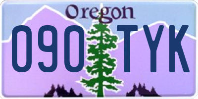 OR license plate 090TYK
