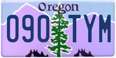 OR license plate 090TYM