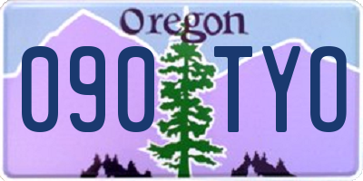 OR license plate 090TYO