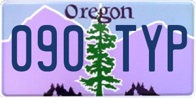 OR license plate 090TYP