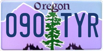OR license plate 090TYR