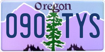 OR license plate 090TYS