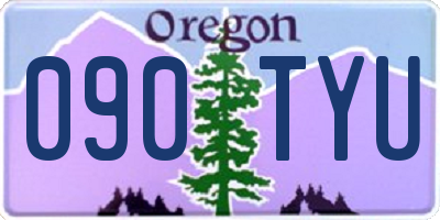 OR license plate 090TYU