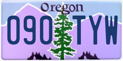 OR license plate 090TYW