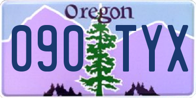OR license plate 090TYX