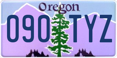 OR license plate 090TYZ
