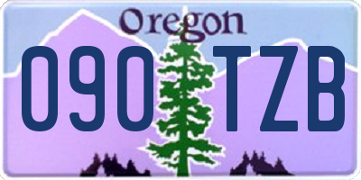 OR license plate 090TZB