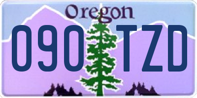 OR license plate 090TZD