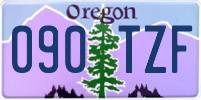 OR license plate 090TZF
