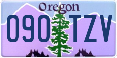 OR license plate 090TZV